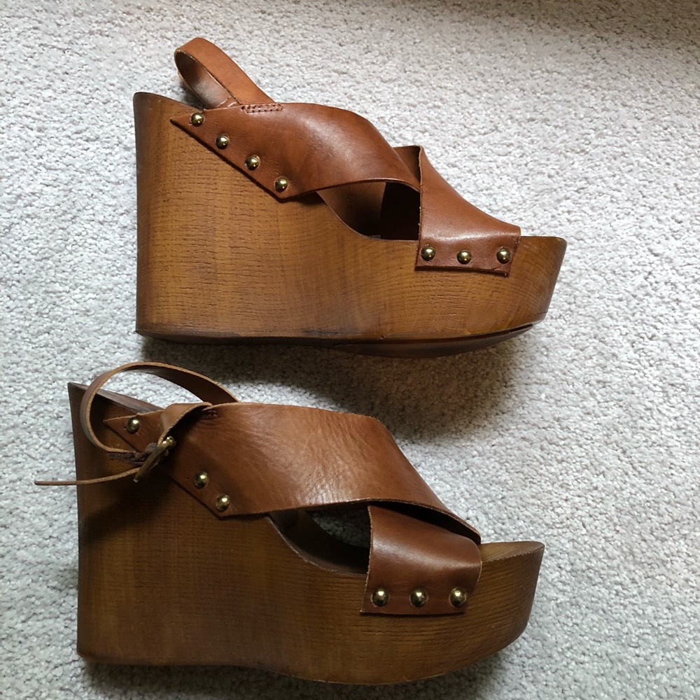 Brown Platform Wedges